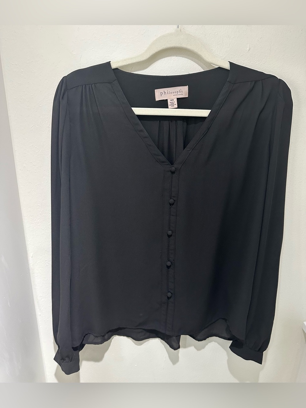 Philosophy V-neck Blouse Size Medium